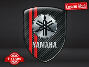 Yamaha Adesivi Silicone Qualità Premium Distintivi Cupola Racing